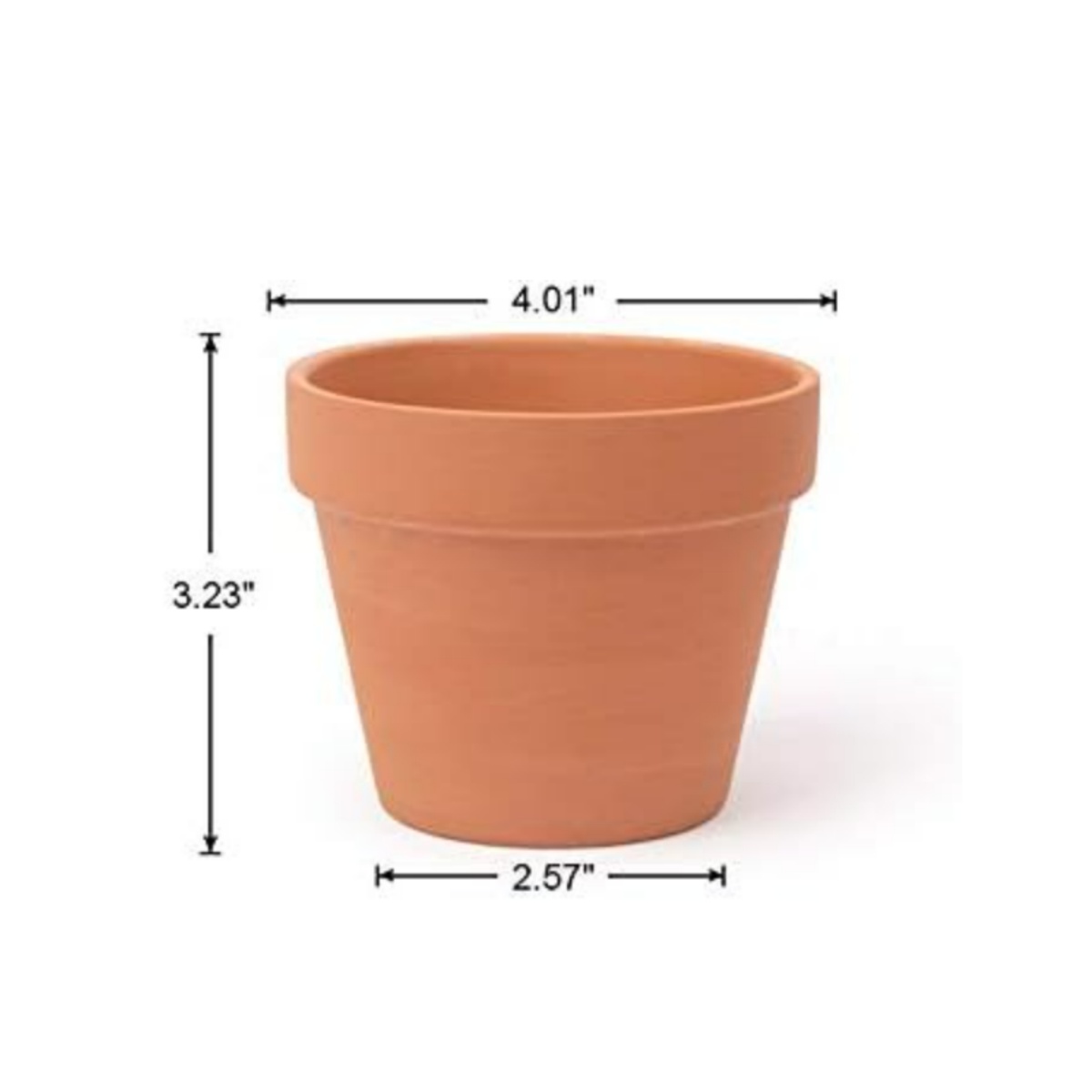 6 個 4 インチテラコッタポットフラワーポット粘土陶器プラ - Echeveria Succulent のレビューと価格
